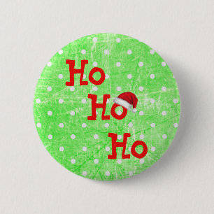 Button Ho Ho Santa Claus Pet