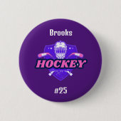 Button Hockey Gear - Gepersonaliseerd - Naam toevo (Voorkant)