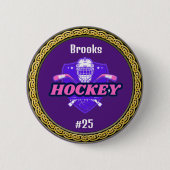 Button Hockey Gear - Gepersonaliseerd - Naam toevo (Voorkant)