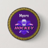 Button Hockey Gear - Gepersonaliseerd -Naam toevoe (Voorkant)