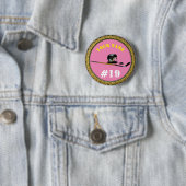 Button Hockey Player - Voeg naam & nummer toe - ro (In situ)