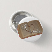 Button "I ♡ Books" (Voorkant /achterkant)