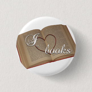 Button "I ♡ Books"