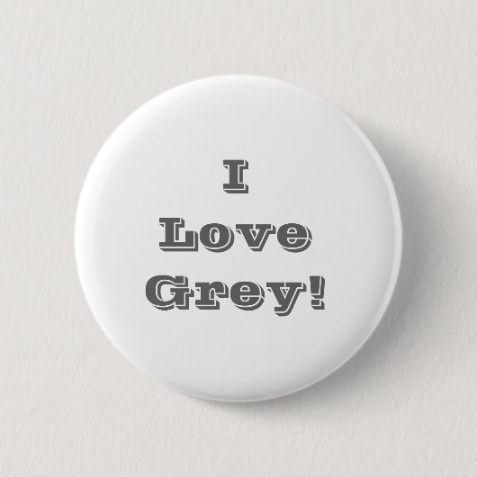 Button I houdt van grijs (Voorkant)