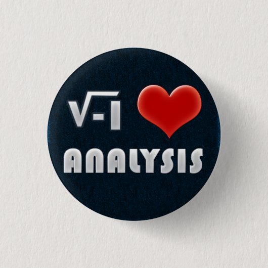 Button I LOVE ANALYSIS (Voorkant)