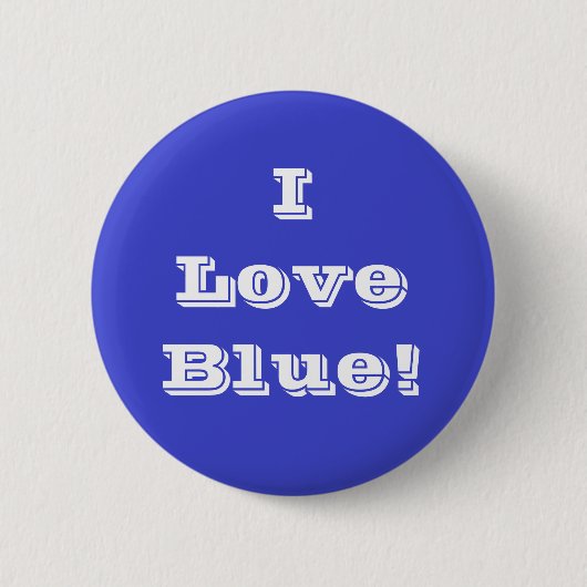 Button I Love Blue (Voorkant)