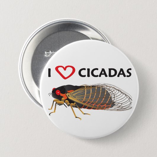 Button "I Love Cicada" (Voorkant /achterkant)