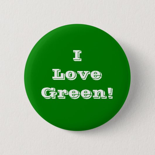 Button I Love Green (Voorkant)