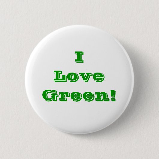 Button I Love Green (Voorkant)