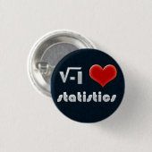 Button I LOVE STATISTICS (Voorkant /achterkant)