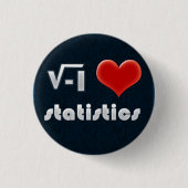 Button I LOVE STATISTICS (Voorkant)