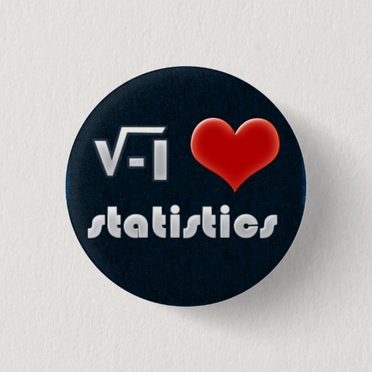 Button I LOVE STATISTICS (Voorkant)