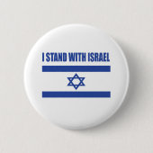 Button i Stand met Israel vlag (Voorkant)