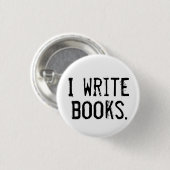 Button "I Write Books" (Voorkant /achterkant)