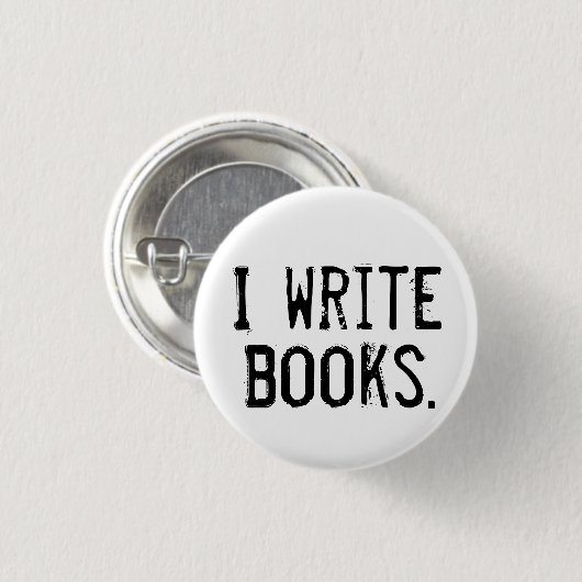 Button "I Write Books" (Voorkant /achterkant)