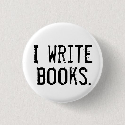 Button "I Write Books" (Voorkant)