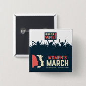 Button II van Kern van de vrouwenmars (Voorkant /achterkant)