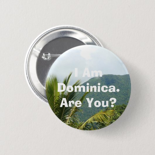 Button - 'Ik ben Dominica' (Voorkant /achterkant)