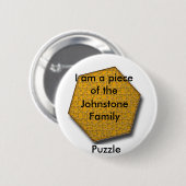 Button - Ik ben een stuk van de ___ Familie puzzel (Voorkant /achterkant)