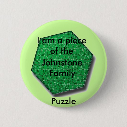 Button - Ik ben een stuk van de ___ Familie puzzel (Voorkant)