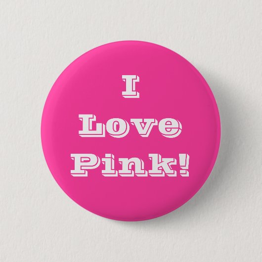 Button Ik hou van roze (Voorkant)