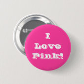 Button Ik hou van roze (Voorkant /achterkant)