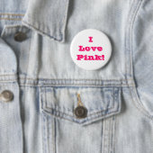 Button Ik hou van roze (In situ)