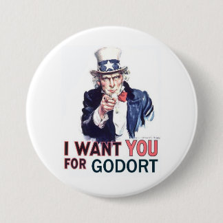 Button - Ik wil u graag voor GODORT