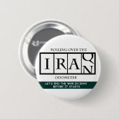 Button in de oorlog met Iran beëindigen (Voorkant /achterkant)