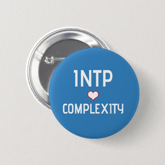 Button INTP Heart Complexity (Voorkant /achterkant)