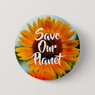 Button inzake bewustmaking inzake klimaatveranderi