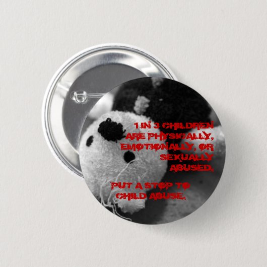 Button inzake kindermisbruik (Voorkant /achterkant)