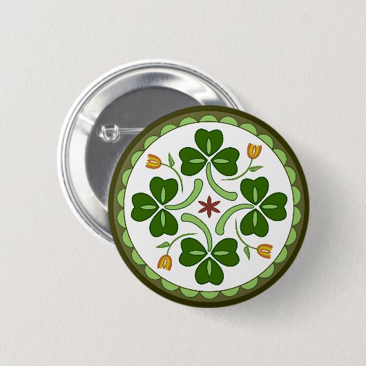 Button - Irish Good Luck Hex (Voorkant /achterkant)