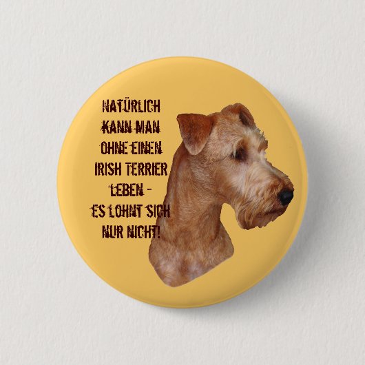 Button "Irish Terrier" (Voorkant)