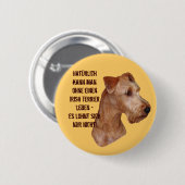 Button "Irish Terrier" (Voorkant /achterkant)