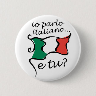Button Italiaans: Io parlo italiano e tu?