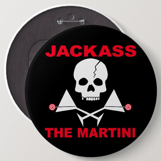 Button - JACKASS , Martini (Voorkant /achterkant)