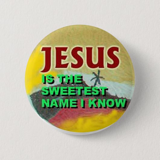 button-Jesus is de liefste naam die ik ken Ronde Button 5,7 Cm (Voorkant)