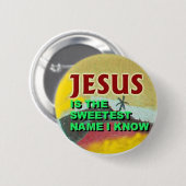 button-Jesus is de liefste naam die ik ken Ronde Button 5,7 Cm (Voorkant /achterkant)