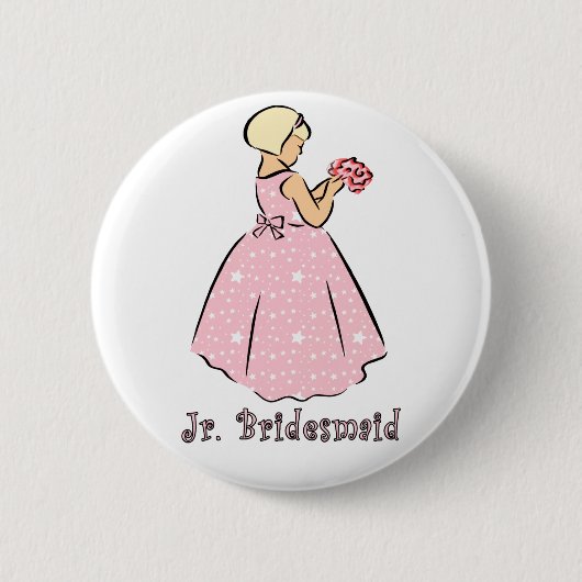 Button: Jr Bridesmaid Ronde Button 5,7 Cm (Voorkant)