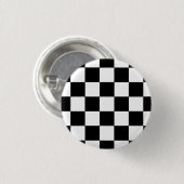 Button Karo schwarz/weiß (Voorkant /achterkant)