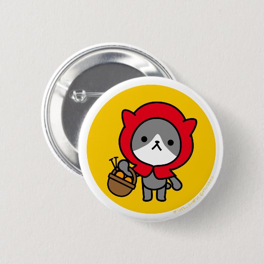 Button - Kat - OrangeBack (Voorkant /achterkant)