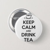 Button Keep Calm and Drink Tea (Voorkant /achterkant)