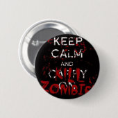 Button Keep calma and kill zombies (Voorkant /achterkant)