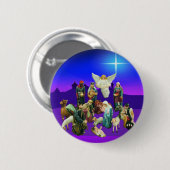 Button kerst-antivatyscène (Voorkant /achterkant)