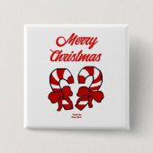 Button kerstsnoepjes 2-inch vierkant (Voorkant)