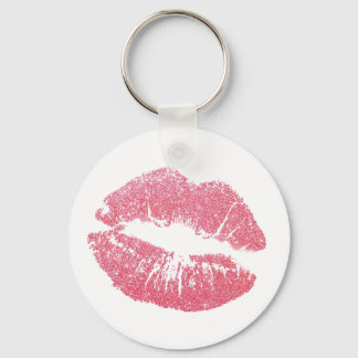 Button Key Ring - Kiss Sleutelhanger