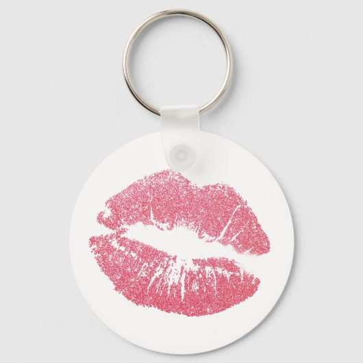 Button Key Ring - Kiss Sleutelhanger (Voorkant)