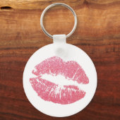Button Key Ring - Kiss Sleutelhanger (Voorkant)