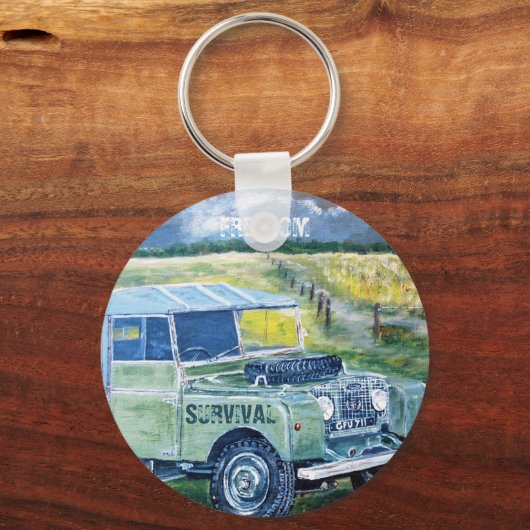 Button Key Ring. Titel: VRIJHEID Sleutelhanger (Voorkant)